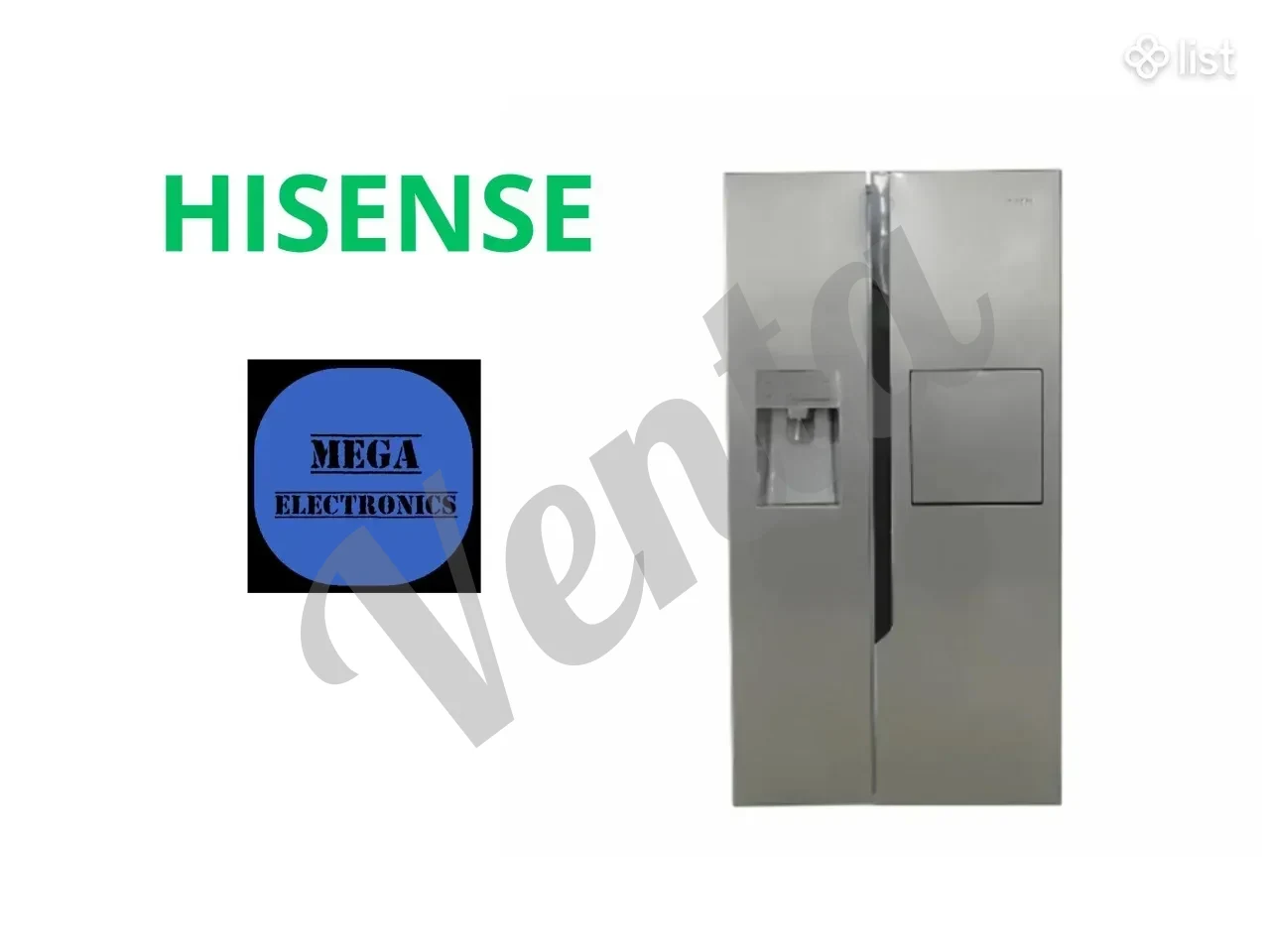 Սառնարան HISENSE RS71WSIMB-INOX Ապառիկ վաճառք 3 տարի երաշխիք